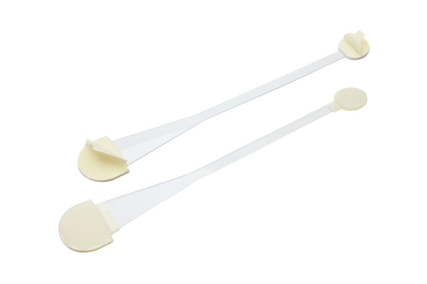 Wobblers ραφιών από πλαστικό, 150 mm, διαφανή, με 2 αυτοκόλλητες επιφάνειες