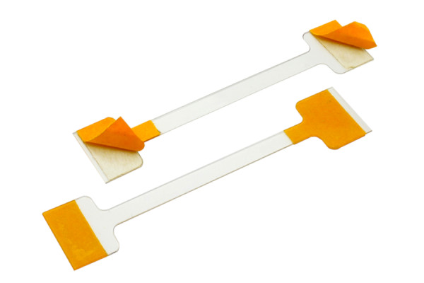 Wobblers ραφιών από πλαστικό, 75 mm, διαφανή, με 2 αυτοκόλλητες επιφάνειες