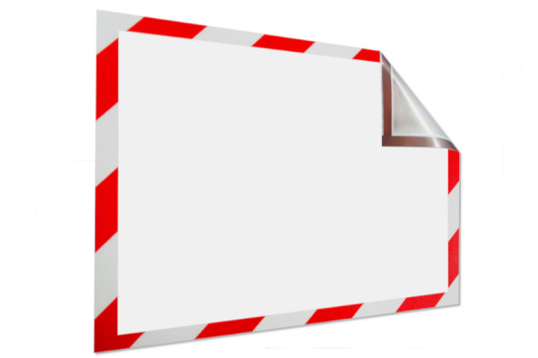 Μαγνητικά πλαίσια πληροφοριών για DIN A4, 229 x 315 mm, κόκκινο-λευκό
