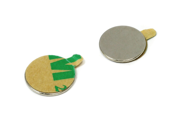 Αυτοκόλλητοι μαγνήτες δίσκου, 10,0 x 0,6 mm