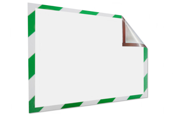 Μαγνητικά πλαίσια πληροφοριών για DIN A4, 229 x 315 mm, πράσινο-λευκό